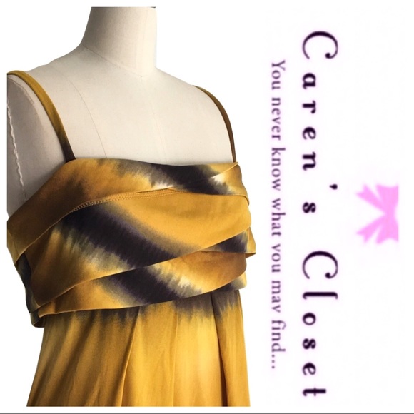 ABS Essentials Mustard Yellow Stretch Jersey Dress - Picture 5 of 6